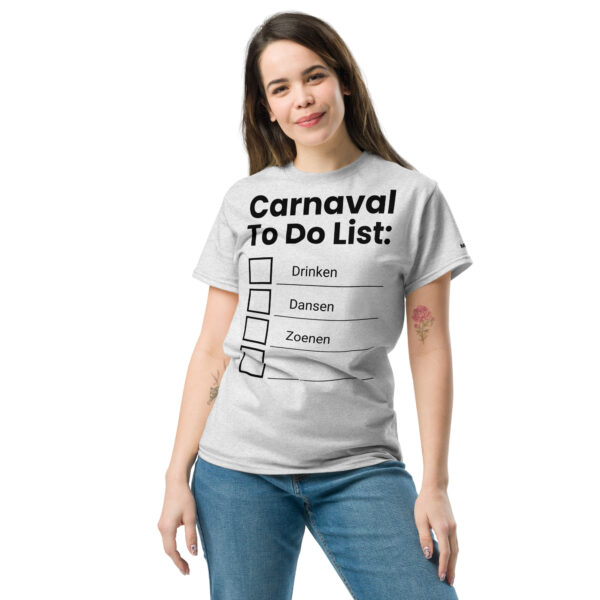 Unisex T-shirt | Carnaval to do list - Afbeelding 37