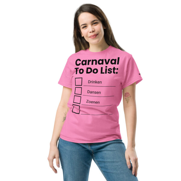 Unisex T-shirt | Carnaval to do list - Afbeelding 14