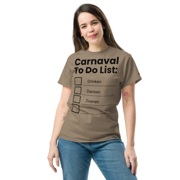 Unisex T-shirt | Carnaval to do list - Afbeelding 8