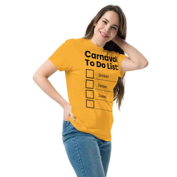 Unisex T-shirt | Carnaval to do list - Afbeelding 20