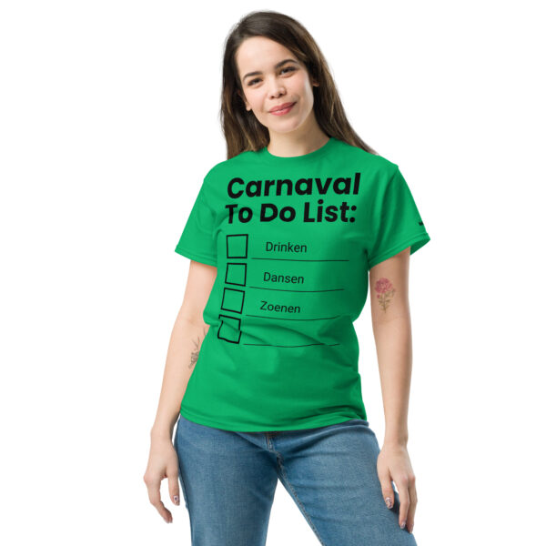 Unisex T-shirt | Carnaval to do list - Afbeelding 11