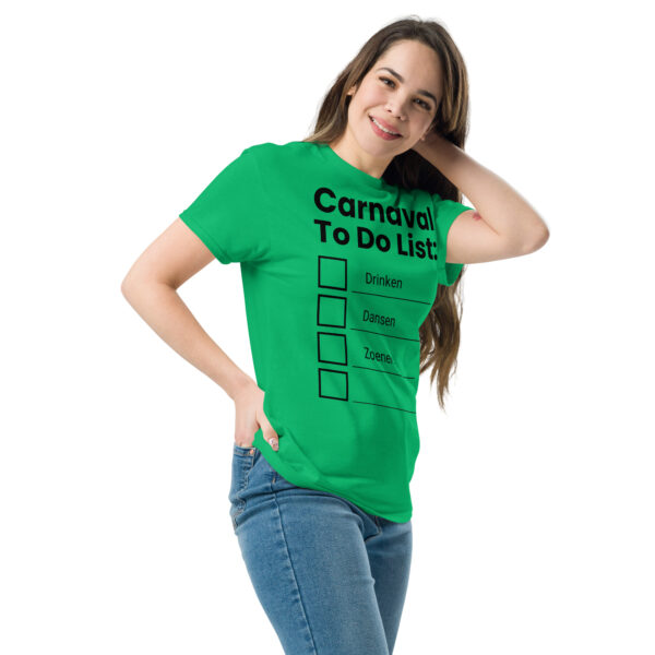 Unisex T-shirt | Carnaval to do list - Afbeelding 12