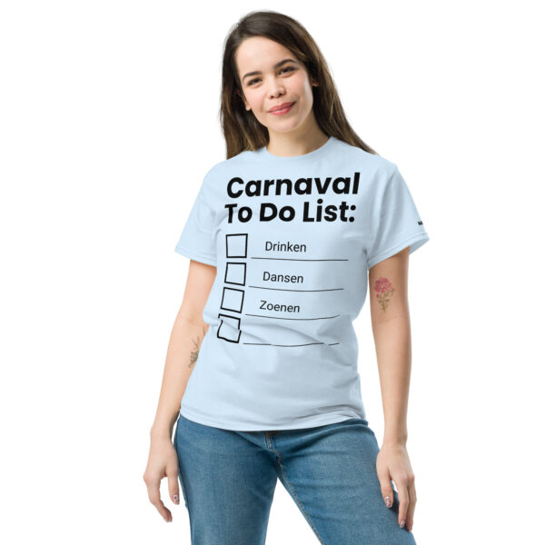 Unisex T-shirt | Carnaval to do list - Afbeelding 34