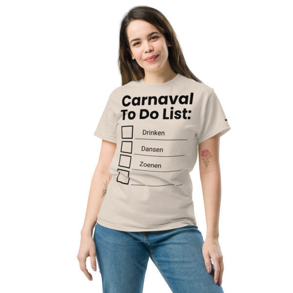 Unisex T-shirt | Carnaval to do list - Afbeelding 31