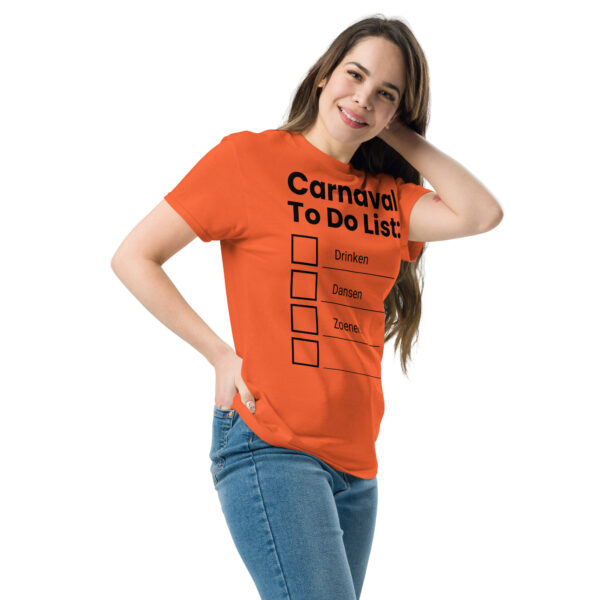 Unisex T-shirt | Carnaval to do list - Afbeelding 6
