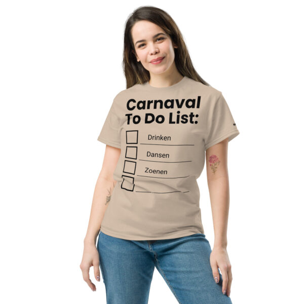 Unisex T-shirt | Carnaval to do list - Afbeelding 25