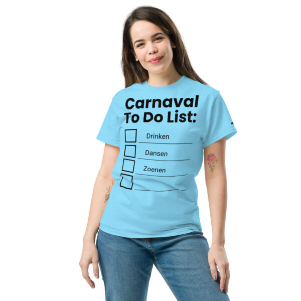 Unisex T-shirt | Carnaval to do list - Afbeelding 28