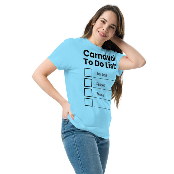 Unisex T-shirt | Carnaval to do list - Afbeelding 29