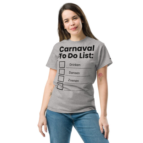 Unisex T-shirt | Carnaval to do list - Afbeelding 22