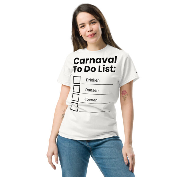 Unisex T-shirt | Carnaval to do list - Afbeelding 40