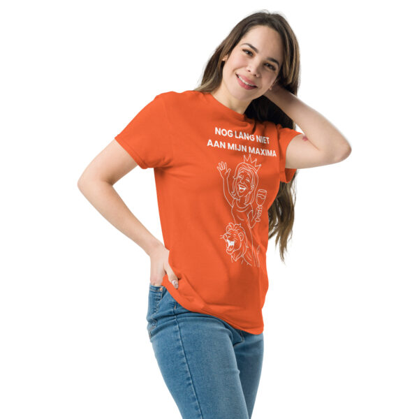 Nog lang niet aan mijn maxima | Koningsdag t-shirt - Afbeelding 4